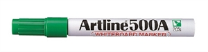 Marcador para quadro branco Artline 500A verde.